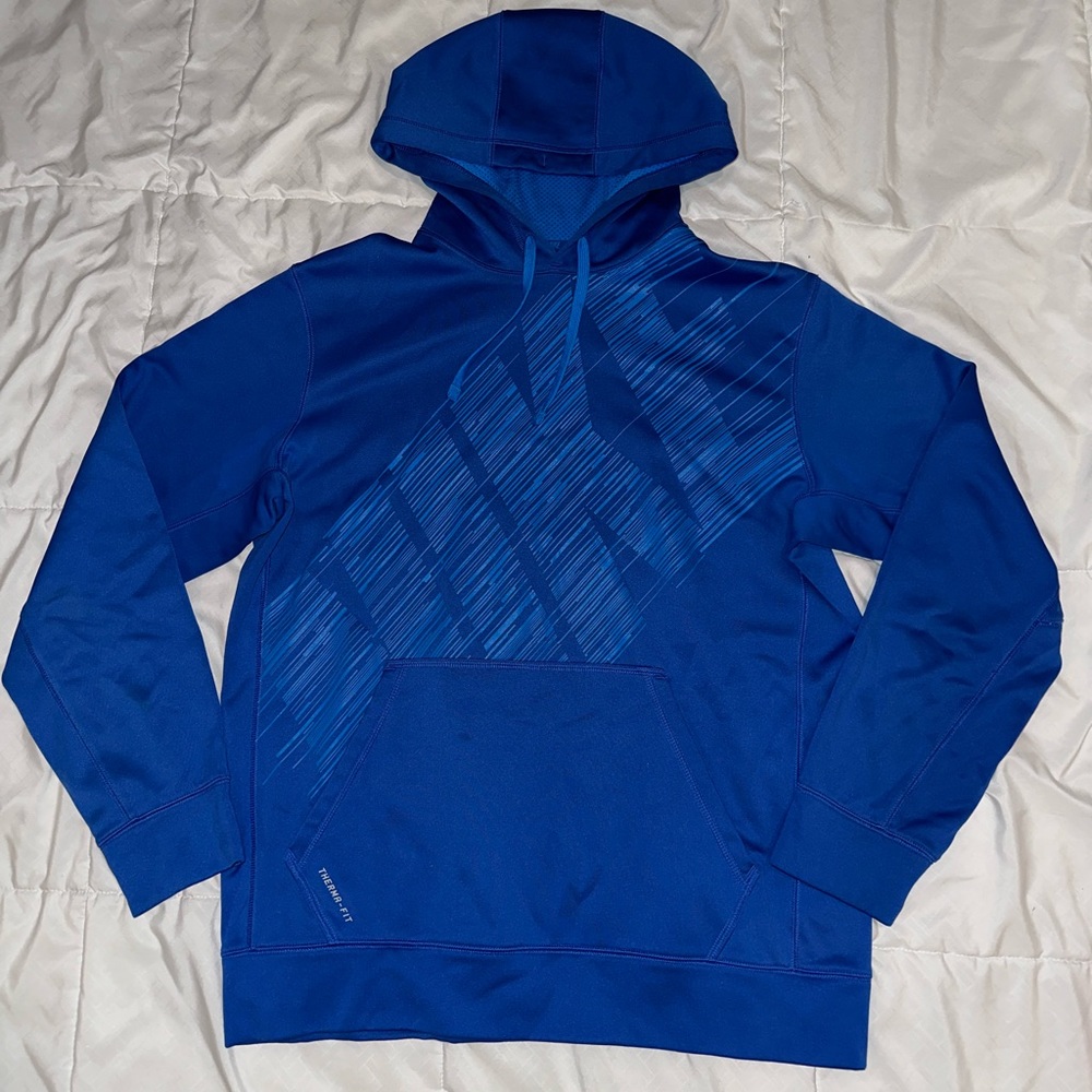 Nike, Medium, Blue Graphic Hoodie